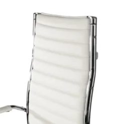 Sedia ufficio design Vogue, Struttura cromata, schienale alto
