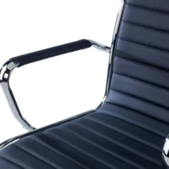 Sedia ufficio design Vogue, Struttura cromata, schienale alto