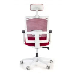 Sedia Ufficio Ergonomica Akira white con poggiatesta