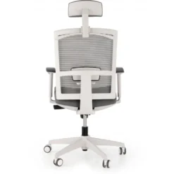 Sedia Ufficio Ergonomica Akira white con poggiatesta