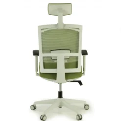 Sedia Ufficio Ergonomica Akira white con poggiatesta
