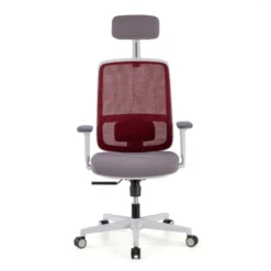 Sedia Ufficio Ergonomica Kaito white con poggiatesta