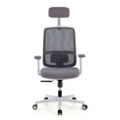 Sedia Ufficio Ergonomica Kaito white con poggiatesta