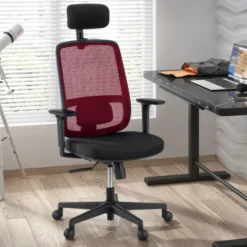 Sedia Ufficio Professionale Kaito white con poggiatesta