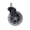 Set di ruote 11x75mm silenziose, design moderno, trasparenti