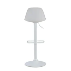 Sgabello alto Norway con gambe in metallo, design moderno