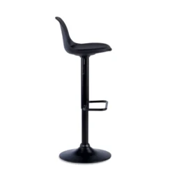Sgabello alto Norway con gambe in metallo, design moderno