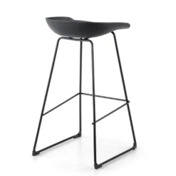 Sgabello da ufficio Helsinki, design scandinavo, gambe in metallo
